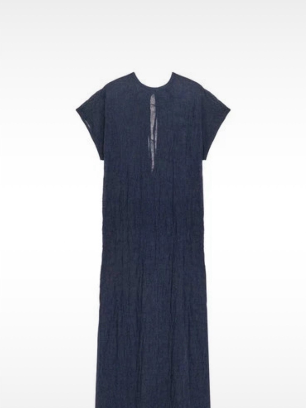 Navy Long Maxi Dress with Keyhole Back